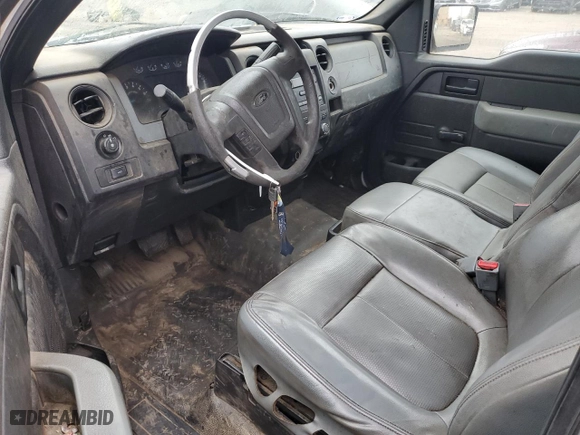 2014 Ford F-150 XL with VIN 1FTMF1CM5EKD83482, listed as a Copart auction lot 43123885 with 0 mi miles and Salvage Title. Bid and sale history available at carsss.com. Image 8.