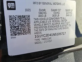 2022 Chevrolet Corvette 3LT z VIN 1G1YC2D41N5105717, wystawiony jako Copart lot #53651315 z przebiegiem Nie podano mil oraz Czysty tytuł • Clean title. Historia ofert i sprzedaży dostępna na DreamBid. Obrazek 12.