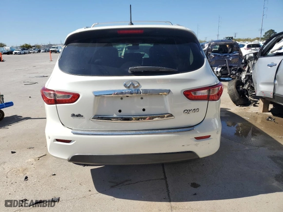 2015 Infiniti QX60 with VIN 5N1AL0MNXFC507170, listed as a Copart auction lot 49614985 with 67,814 mi miles and Salvage Title. Bid and sale history available at carsss.com. Image 6.