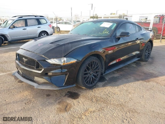 2020 Ford Mustang GT with VIN 1FA6P8CF9L5150660, listed as a IAAI auction lot 41755885 with 39,178 mi miles. Bid and sale history available at carsss.com. Image 2.