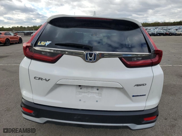 2022 Honda CR-V Hybrid EX-L with VIN 5J6RT6H84NL056924, listed as a Copart auction lot 86437804 with 26,764 mi miles and Salvage Title. Bid and sale history available at carsss.com. Image 6.