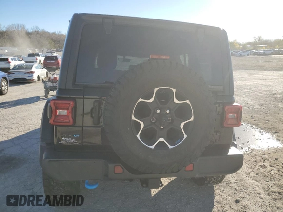 2022 Jeep Wrangler Unlimited Rubicon with VIN 1C4JJXR62NW170222, listed as a Copart auction lot 80116894 with 40,142 mi miles and Salvage title. Bid and sale history available at DreamBid. Image 6.