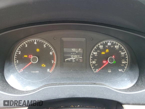2011 Volkswagen Jetta SE with VIN 3VWDX7AJ3BM320522, listed as a Copart auction lot 60617095 with 164,863 mi miles and Salvage title. Bid and sale history available at DreamBid. Image 9.