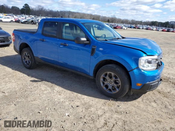 2022 Ford Maverick XL with VIN 3FTTW8E95NRA92506, listed as a Copart auction lot 47818175 with 13,123 mi miles and Salvage Title. Bid and sale history available at DreamBid. Image 4.