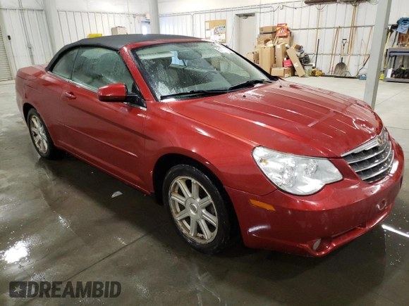 2008 Chrysler Sebring Touring with VIN 1C3LC55R88N677227, listed as a Copart auction lot 81732184 with 142,369 mi miles and Salvage Title. Bid and sale history available at carsss.com. Image 4.