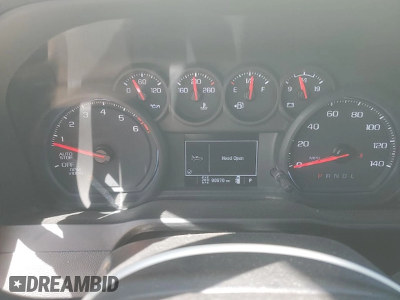 2022 Chevrolet Silverado 1500 Work Truck with VIN 1GCRDAED3NZ506096, listed as a Copart auction lot 46708055 with 90,970 mi miles and Clean Title. Bid and sale history available at DreamBid. Image 9.