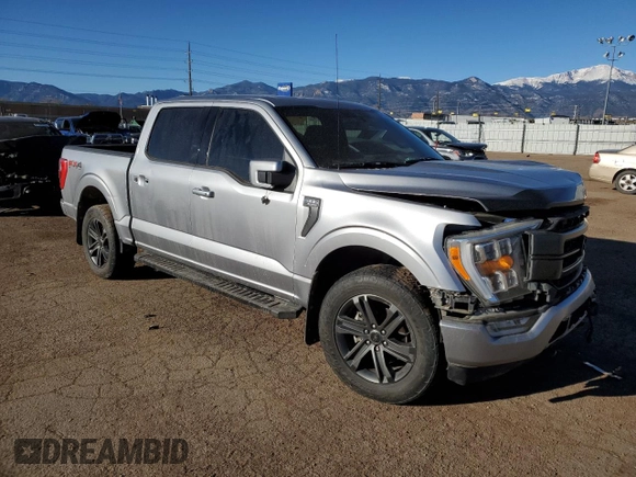 2021 Ford F-150 XL with VIN 1FTFW1E87MFA01209, listed as a Copart auction lot 48260585 with Not Provided miles and Salvage Title. Bid and sale history available at carsss.com. Image 4.