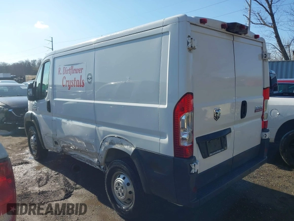 2017 Ram ProMaster Cargo with VIN 3C6TRVNG7HE514346, listed as a IAAI auction lot 41480227 with 36,722 mi miles. Bid and sale history available at carsss.com. Image 3.