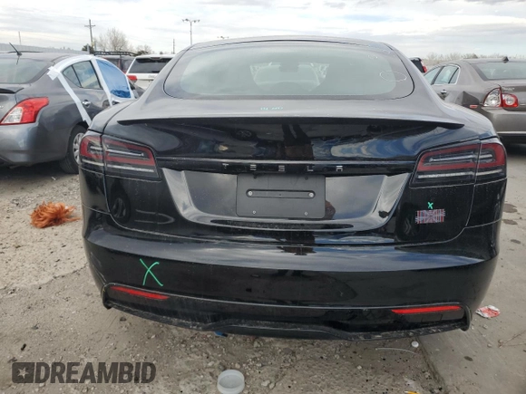 2024 Tesla Model S Plaid z VIN 5YJSA1E65RF543822, wystawiony jako Copart lot #48545205 z przebiegiem 2 473 mil mil oraz Szkoda całkowita • Salvage title. Historia ofert i sprzedaży dostępna na DreamBid. Obrazek 6.