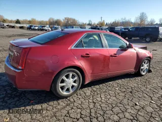 2008 Cadillac CTS AWD w/1SB with VIN 1G6DT57V680157361, listed as a Copart auction lot 83477184 with 0 mi miles and Salvage Title. Bid and sale history available at carsss.com. Image 3.