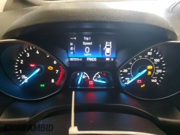 2018 Ford Escape Titanium with VIN 1FMCU9J9XJUA01357, listed as a Copart auction lot 56868735 with 67,315 mi miles and Salvage title. Bid and sale history available at DreamBid. Image 9.