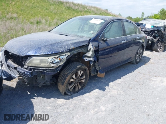 2014 Honda Accord Sedan LX with VIN 1HGCR2F38EA117411, listed as a IAAI auction lot 41660749 with 155,140 mi miles. Bid and sale history available at carsss.com. Image 2.