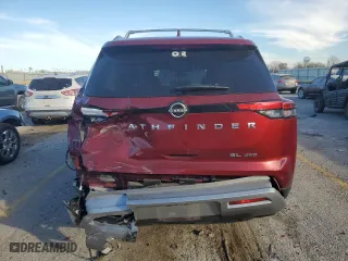 2024 Nissan Pathfinder SL with VIN 5N1DR3CC2RC205762, listed as a Copart auction lot 83455004 with 13,792 mi miles and Salvage Title. Bid and sale history available at carsss.com. Image 6.