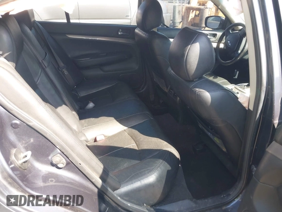 2011 Infiniti G25 Journey with VIN JN1DV6AP7BM831186, listed as a IAAI auction lot 42076873 with 288,346 mi miles. Bid and sale history available at carsss.com. Image 8.