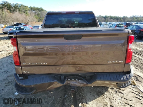 2019 Chevrolet Silverado 1500 Custom with VIN 3GCPYBEH4KG253936, listed as a Copart auction lot 86851514 with 36,320 mi miles and Salvage Title. Bid and sale history available at DreamBid. Image 6.