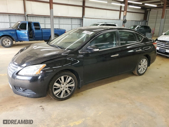 2013 Nissan Sentra SV with VIN 3N1AB7AP3DL657308, listed as a Copart auction lot 50704665 with 213,802 mi miles and Salvage Title. Bid and sale history available at carsss.com. Image 1.