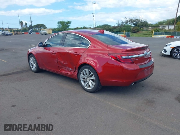 2015 Buick Regal with VIN 2G4GK5EX0F9107443, listed as a IAAI auction lot 41643067 with 77,788 mi miles. Bid and sale history available at carsss.com. Image 3.