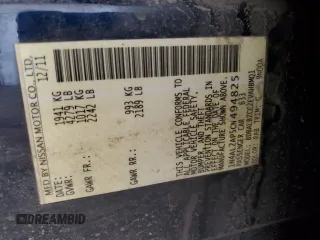 2012 Nissan Altima 2.5 S with VIN 1N4AL2AP5CN494825, listed as a Copart auction lot 47966385 with 303,358 mi miles and Salvage Title. Bid and sale history available at carsss.com. Image 12.
