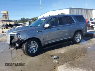 2022 GMC Yukon SLT with VIN 1GKS1BKD7NR330453, listed as a Copart auction lot 81585554 with 34,811 mi miles and Salvage Title. Bid and sale history available at carsss.com. Image 1.