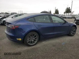 2022 Tesla Model 3 Long Range with VIN 5YJ3E1EB1NF341432, listed as a Copart auction lot 53467975 with 38,184 mi miles and Salvage Title. Bid and sale history available at DreamBid. Image 3.