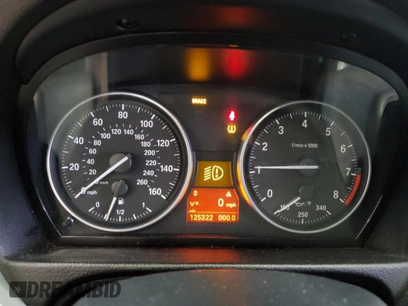 2011 BMW 3 Series 335i with VIN WBAPM5C52BE435581, listed as a Copart auction lot 43613475 with 125,322 mi miles and Salvage Title. Bid and sale history available at carsss.com. Image 9.