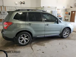 2015 Subaru Forester Touring with VIN JF2SJAUCXFH510044, listed as a Copart auction lot 59414925 with 180,433 mi miles and Salvage title. Bid and sale history available at DreamBid. Image 3.