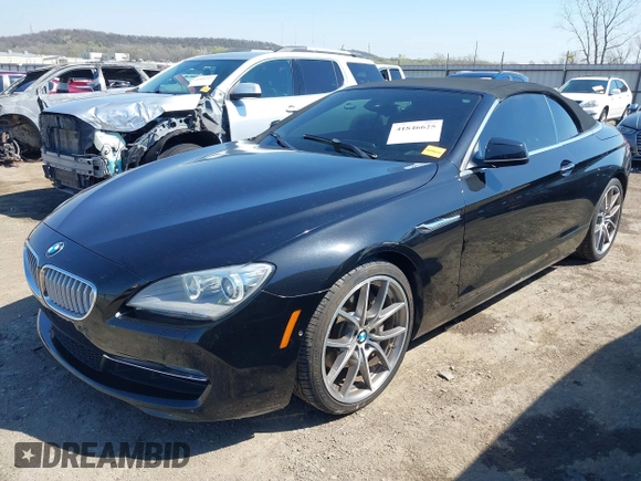 2012 BMW 6 Series 650i with VIN WBALZ3C53CC397604, listed as a IAAI auction lot 41881996 with 96,175 mi miles and . Bid and sale history available at carsss.com. Image 18.