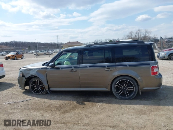 2014 Ford Flex SEL z VIN 2FMGK5C81EBD36460, wystawiony jako IAAI lot #41859985 z przebiegiem 160 572 mil mil oraz . Historia ofert i sprzedaży dostępna na DreamBid. Obrazek 14.