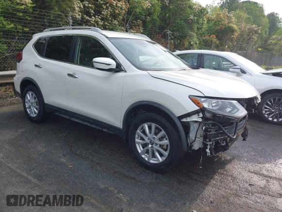 2019 Nissan Rogue SV with VIN KNMAT2MT3KP540707, listed as a IAAI auction lot 42034015 with 17,312 mi miles and . Bid and sale history available at DreamBid. Image 1.
