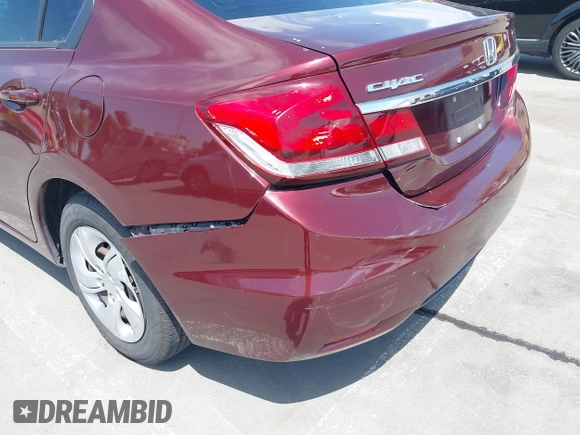 2014 Honda Civic LX with VIN 19XFB2F53EE241116, listed as a IAAI auction lot 42058308 with 204,734 mi miles and . Bid and sale history available at DreamBid. Image 17.