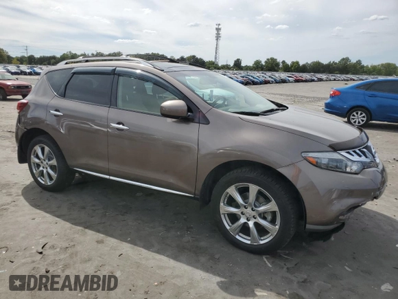 2014 Nissan Murano LE with VIN JN8AZ1MW8EW522351, listed as a Copart auction lot 70179194 with 134,683 mi miles and Salvage Title. Bid and sale history available at carsss.com. Image 4.