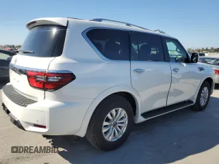 2024 Nissan Armada SV with VIN JN8AY2AC2R9195940, listed as a Copart auction lot 75650954 with 8,037 mi miles and Salvage Title. Bid and sale history available at carsss.com. Image 3.