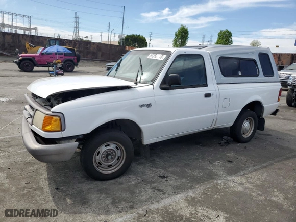 1996 Ford Ranger XL with VIN 1FTCR10A1TUD90931, listed as a Copart auction lot 51350215 with 96,759 mi miles and Salvage Title. Bid and sale history available at carsss.com. Image 1.