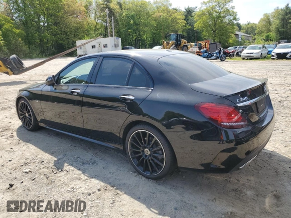 2021 Mercedes-Benz C 300 with VIN W1KWF8DB4MR630629, listed as a Copart auction lot 56859395 with 113,846 mi miles and Clean title. Bid and sale history available at DreamBid. Image 2.
