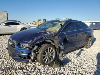 2015 Audi A3 2.0 TDI Premium Plus with VIN WAUCJGFF4F1082071, listed as a Copart auction lot 89051775 with 148,256 mi miles and Salvage Title. Bid and sale history available at carsss.com. Image 1.