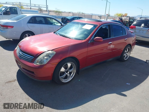 2003 Infiniti G35 w/Leather with VIN JNKCV51E63M302507, listed as a IAAI auction lot 42232676 with 152,358 mi miles and . Bid and sale history available at DreamBid. Image 2.