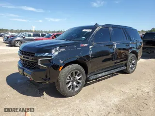 2023 Chevrolet Tahoe Z71 with VIN 1GNSKPKDXPR401631, listed as a Copart auction lot 47016145 with 14,155 mi miles and Clean Title. Bid and sale history available at carsss.com. Image 1.