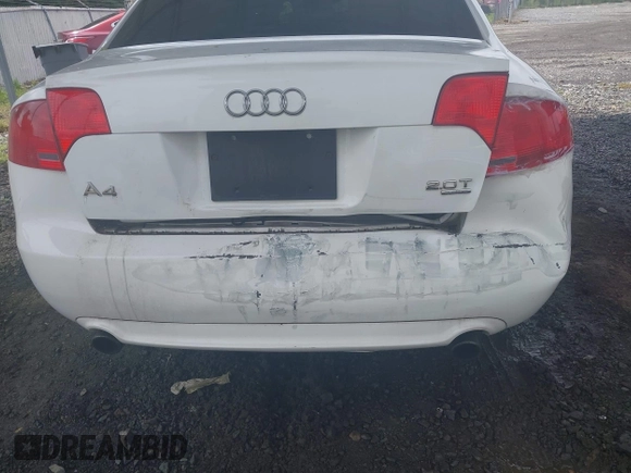 2008 Audi A4 2.0T with VIN WAUDF78E38A056297, listed as a IAAI auction lot 42648750 with 163,969 mi miles and . Bid and sale history available at DreamBid. Image 6.