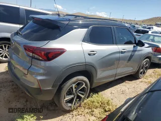 2023 Chevrolet TrailBlazer RS with VIN KL79MTSL9PB168249, listed as a Copart auction lot 66325464 with 25,071 mi miles and Salvage Title. Bid and sale history available at DreamBid. Image 3.