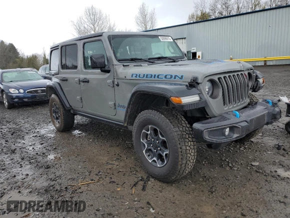 2023 Jeep Wrangler Rubicon with VIN 1C4JJXR68PW696504, listed as a Copart auction lot 50996915 with 44,947 mi miles and Salvage title. Bid and sale history available at DreamBid. Image 4.