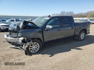 2020 Chevrolet Silverado 1500 LT with VIN 3GCUYDED2LG327240, listed as a Copart auction lot 53514135 with 142,062 mi miles and Salvage Title. Bid and sale history available at DreamBid. Image 1.