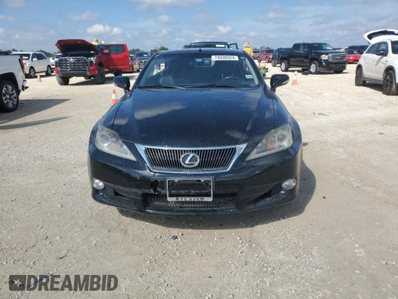 2012 Lexus IS 350 C with VIN JTHFE2C22C2508708, listed as a Copart auction lot 74030524 with Not provided miles and Non repairable. Bid and sale history available at DreamBid. Image 5.