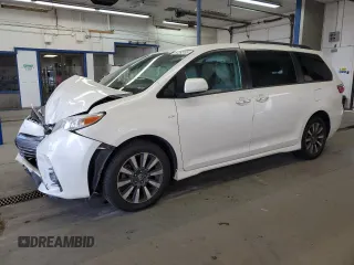 2019 Toyota Sienna XLE z VIN 5TDDZ3DC5KS227259, wystawiony jako Copart lot #57263105 z przebiegiem 122 628 mil mil oraz Szkoda całkowita • Salvage title. Historia ofert i sprzedaży dostępna na DreamBid. Obrazek 1.