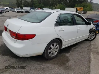 2005 Honda Accord EX-L z VIN 1HGCM66565A041274, wystawiony jako Copart lot #55854125 z przebiegiem Nie podano mil oraz Szkoda całkowita • Salvage title. Historia ofert i sprzedaży dostępna na DreamBid. Obrazek 3.
