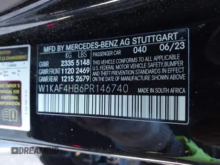 2023 Mercedes-Benz C 300 with VIN W1KAF4HB6PR146740, listed as a IAAI auction lot 41457449 with 14,919 mi miles and . Bid and sale history available at DreamBid. Image 9.