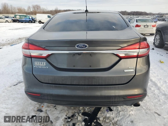 2018 Ford Fusion SE with VIN 3FA6P0HD2JR262929, listed as a Copart auction lot 41881105 with 94,823 mi miles and Clean Title. Bid and sale history available at DreamBid. Image 6.