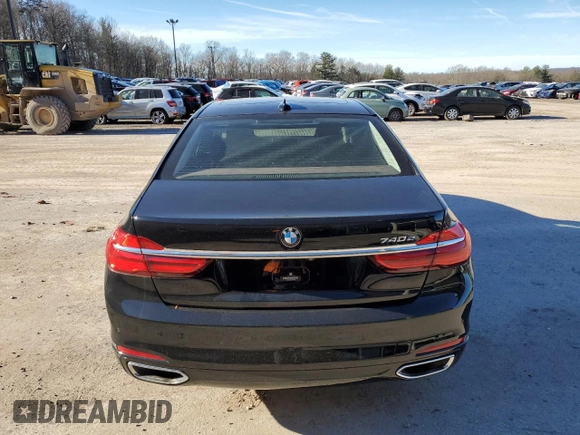 2017 BMW 7 Series 740e xDrive iPerformance with VIN WBA7J2C32HG497940, listed as a Copart auction lot 37401353 with 24,508 mi miles. Bid and sale history available at carsss.com. Image 6.