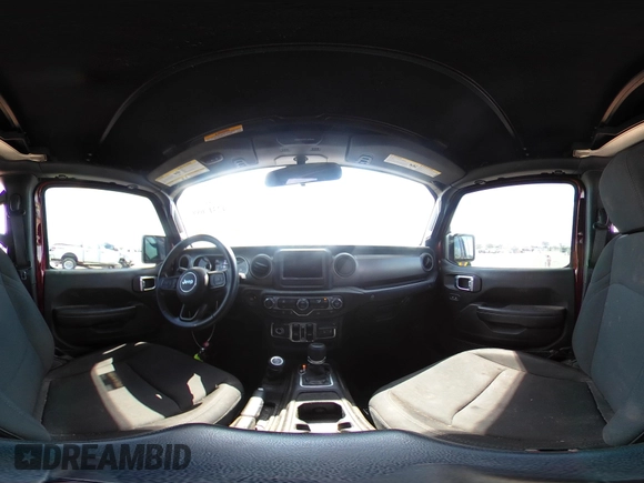 2021 Jeep Gladiator Sport S with VIN 1C6HJTAG8ML542343, listed as a IAAI auction lot 42317089 with 56,354 mi miles and . Bid and sale history available at DreamBid. Image 19.