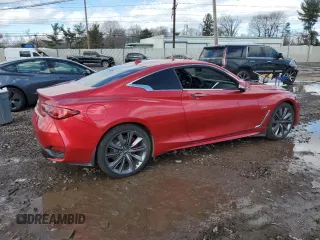2018 Infiniti Q60 Red Sport 400 with VIN JN1FV7EL5JM630018, listed as a Copart auction lot 45684015 with 39,057 mi miles and Salvage Title. Bid and sale history available at DreamBid. Image 3.