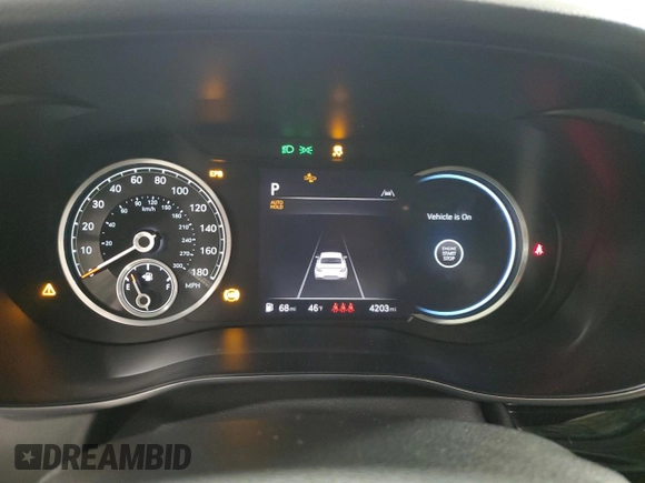 2025 Genesis G70 2.5T with VIN KMTG34SC8SU151203, listed as a Copart auction lot 87928775 with 4,203 mi miles and Clean Title. Bid and sale history available at DreamBid. Image 9.